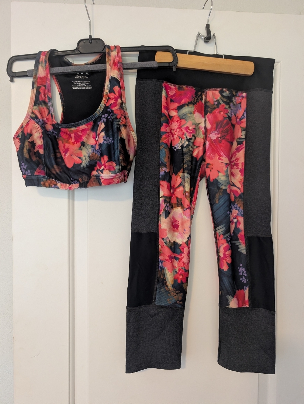 Floral Activewear Yoga Pants and sports Bra- SET
